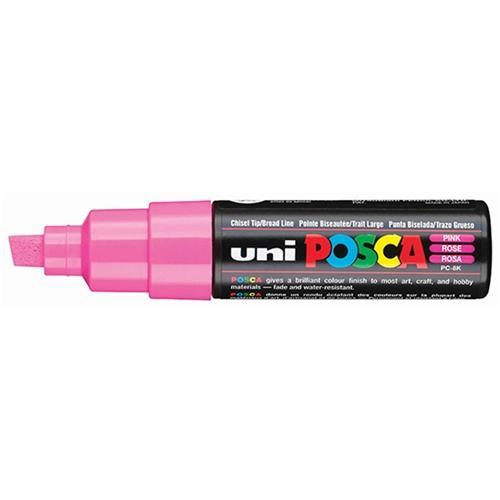 Uni Posca Paint Marker, PC-8K, Pink, Chisel Tip, 8.0mm CX250057
