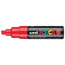 Uni Posca Paint Marker, PC-8K, Red, Chisel Tip, 8.0mm CX250054