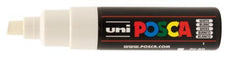 Uni Posca Paint Marker, PC-8K, White, Chisel Tip, 8.0mm CX250052
