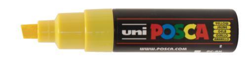 Uni Posca Paint Marker, PC-8K, Yellow, Chisel Tip, 8.0mm CX250055