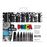 Uni Posca Paint Marker Set, Black, PCWALLETBK, Assorted Tips, Set of 8 Black Markers CX250231