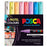 Uni Posca Paint Marker Set, PC-1M, Set of 8 Markers, Assorted Colours, Extra Fine Tip, 0.7mm (PC1MSC8C) CX1000940