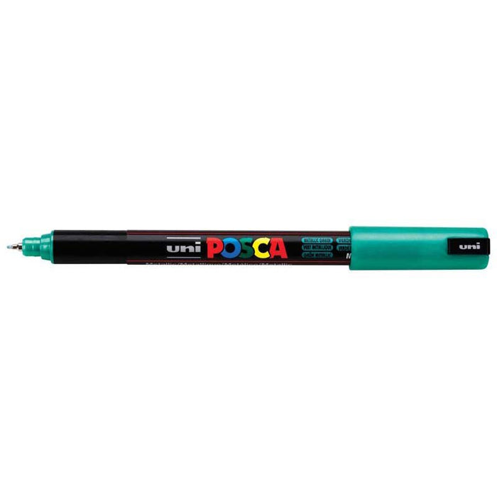 Uni Posca Paint Marker Set, PC-1MR, PC1MR12MET, Set of 12 Markers, Ultra Fine, 0.7mm CX249255