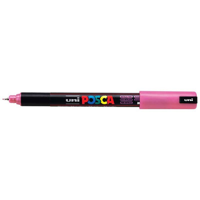 Uni Posca Paint Marker Set, PC-1MR, PC1MR12MET, Set of 12 Markers, Ultra Fine, 0.7mm CX249255