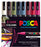 Uni Posca Paint Marker Set, PC-3M, Set of 8 Markers, Assorted Pastel Colours, Fine Tip, 0.9-1.3mm (PC3MDC8C) CX1000941