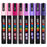 Uni Posca Paint Marker Set, PC-5M, Pack of 8 Aurora Colours, PC5MAC8C, Medium Bullet Tip, 1.8-2.5mm CX1023108