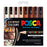 Uni Posca Paint Marker Set, PC-5M, Pack of 8 Portrait Colours, PC5MPORT8C, Medium Bullet Tip, 1.8-2.5mm CX1023109
