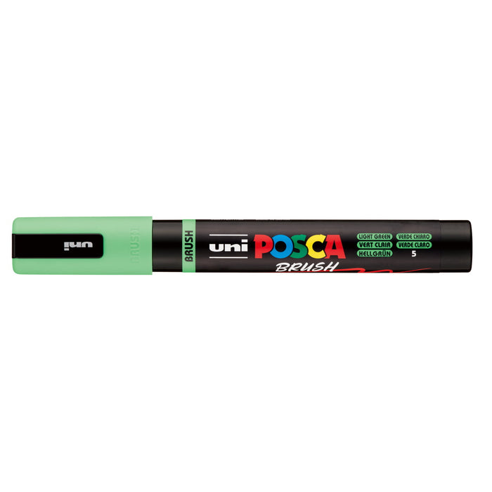 Uni Posca PC-5BR Brush Tip Marker 1-4mm Medium, Light Green CX1003281