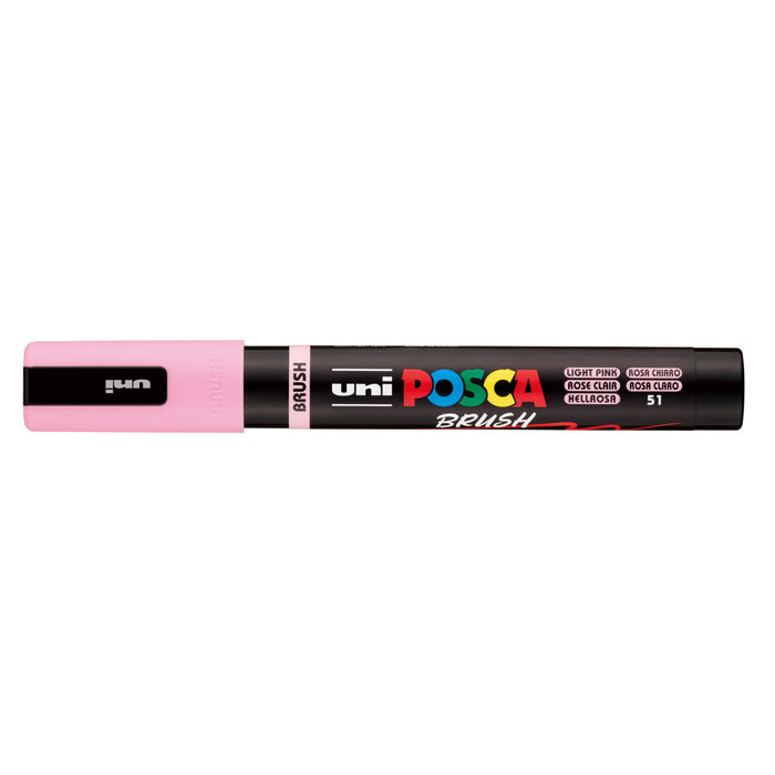 Uni Posca PC-5BR Brush Tip Marker 1-4mm Medium, Light Pink CX1003292
