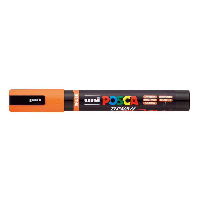 Uni Posca PC-5BR Brush Tip Marker 1-4mm Medium, Orange CX1003280