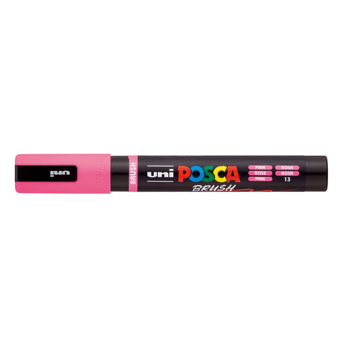 Uni Posca PC-5BR Brush Tip Marker 1-4mm Medium, Pink CX1003286
