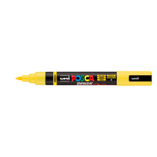 Uni Posca PC-5BR Brush Tip Marker 1-4mm Medium, Yellow CX1003279