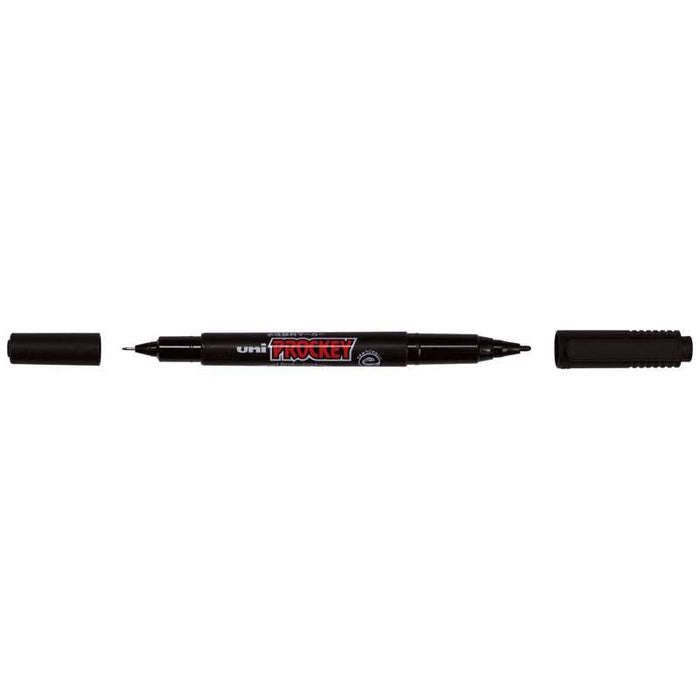 Uni Prockey Marker Dual Tip 0.4/0.9mm Black PM-120 CX249551