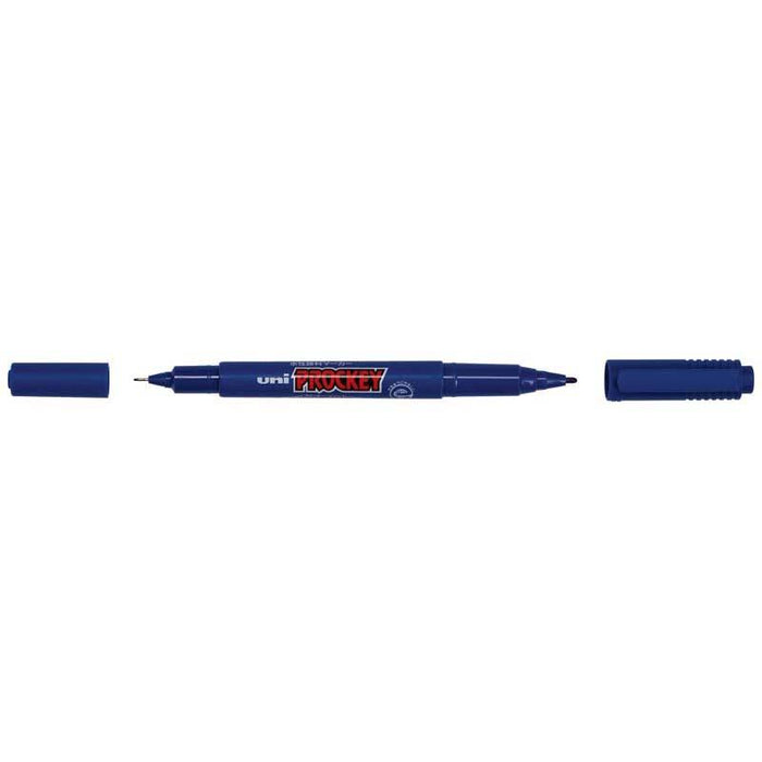 Uni Prockey Marker Dual Tip 0.4/0.9mm Blue PM-120 CX249552