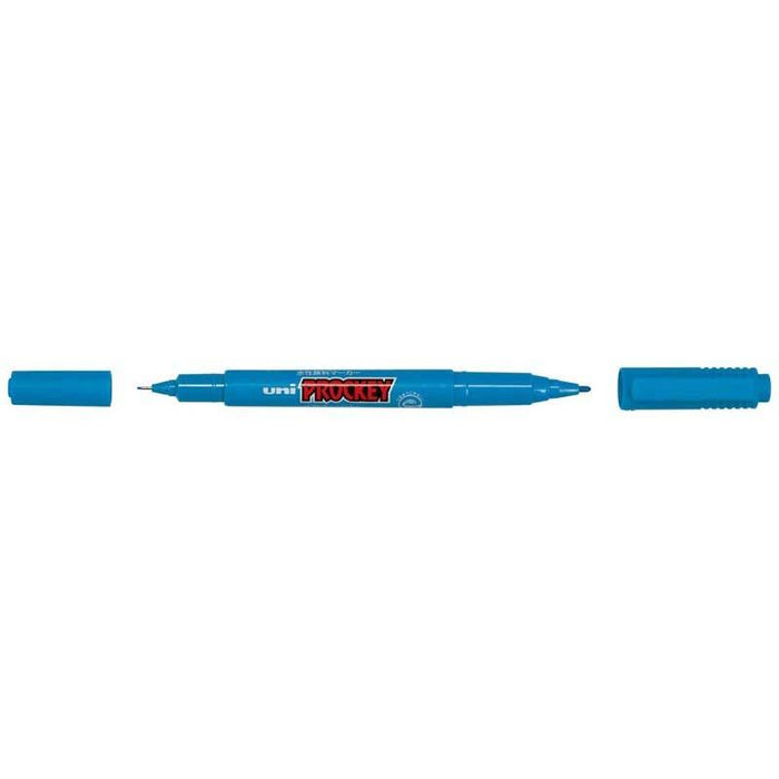 Uni Prockey Marker Dual Tip 0.4/0.9mm Light Blue PM-120 CX249558