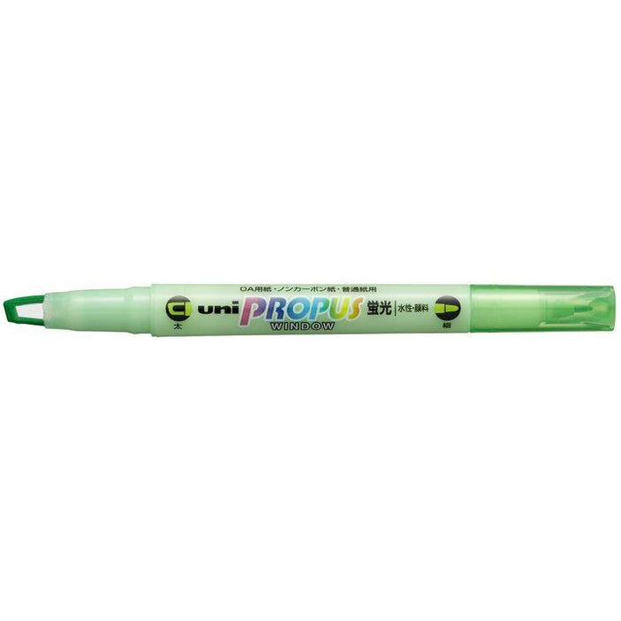 Uni Propus Window Double-Ended Highlighter 4.0mm/0.6mm Green PUS-102 CX249117