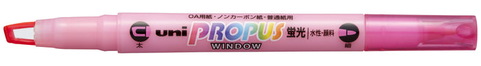 Uni Propus Window Double-Ended Highlighter 4.0mm/0.6mm Pink PUS-102 CX249113