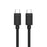 UNITEK 0.2m USB 3.0 USB-C Male to USB-A Female Cable. OD: 4.0mm, Nickel Plated, Ultra-Compact Cable, Reversible USB-C Connector, Supports Data Transfer Speed up to 5Gbps, Sync & Charging. Black Color CDY-C476BK