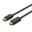 UNITEK 1.8m DisplayPort to HDMI Cable. Supports Max Res up to 4K@60Hz. Unidirectional Cable. Supports Transfer Rate up to 18Gbps Stream with HDCP2.2. Gold Plated Connectors. Black Colour. CDV1608A