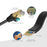 UNITEK 15m CAT 7 Black Flat SSTP 32AWG Patch Lead in PVC Jacket. 500MHz, Gold-plated Contacts with RJ45 (8P8C) Connectors, Compatible with 10GBaseT. CDC1897BK-15M