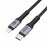 UNITEK 1m MFi USB-C to Lightning Connector Cable. Apple Certified Fast Charge and Sync. Grey Colour CDC14060GY