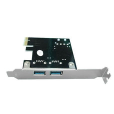 UNITEK 2-Port USB3.0 PCI-E Card. Supplied with Low Profile & Standard Height Brackets. PCI-E 1x Bus Interface. Max 900mA per port. CDY-7301