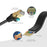 UNITEK 20m CAT7 Black Flat SSTP 32AWG Patch Lead in PVC Jacket. 500MHz, Gold-plated Contacts with RJ45 (8P8C) Connectors, Compatible with 10GBaseT. CDC1897BK-20M