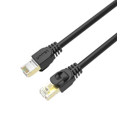 UNITEK 20m CAT7 Black SSTP 26AWG Patch Lead in PVC Jacket. Supports 10 Gigabit Ethernet @ 600Mhz, Gold-Plated Sheilded RJ45 Connectors. RoHS Compliant. Power over Ethernet (PoE) Compatible. CDC1815EBK-20
