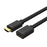 Unitek 2m HDMI 2.0 Extension Male to HDMI Female Cable, 4K@6Hz, HDR1, HDCP2.2, 3D, & 7.1 Surround Sound, Gold-Plated Connectors, High-Speed 18Gbps CDY-C165K