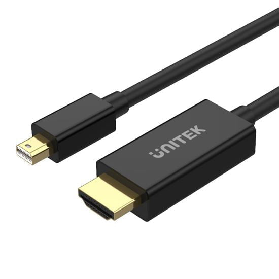 Unitek 2M Mini DisplayPort Male to HDMI Male Adapter Cable, Max 4K@30Hz CDV1152A