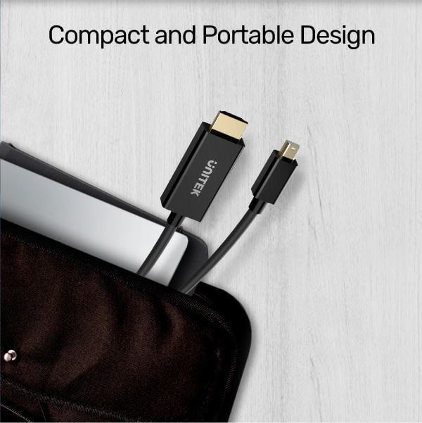 Unitek 2M Mini DisplayPort Male to HDMI Male Adapter Cable, Max 4K@30Hz CDV1152A