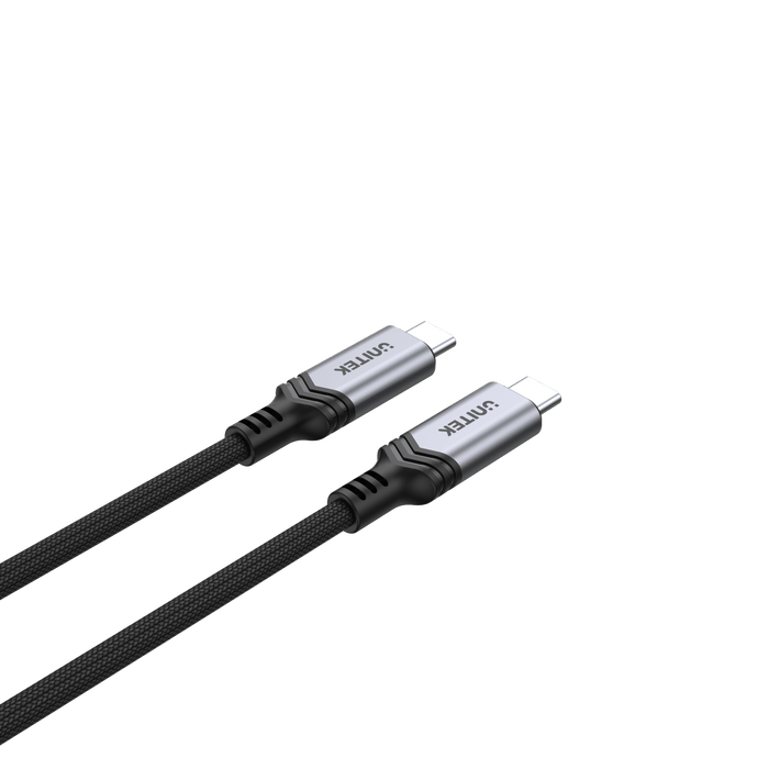 UNITEK 2M USB-C to USB-C Cable. Supports Thunderbolt 3, 240W Super Speed Fast Charging, 40Gbps Data, & & 8K@60Hz Res. CDC14110GY-2M