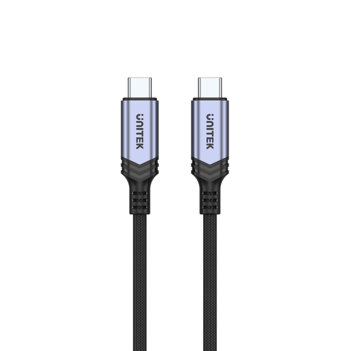 UNITEK 2M USB-C to USB-C Cable. Supports Thunderbolt 3, 240W Super Speed Fast Charging, 40Gbps Data, & & 8K@60Hz Res. CDC14110GY-2M
