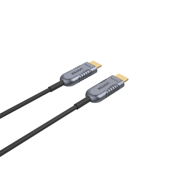 Unitek 3m UltraPro HDMI 2.1 Active Optical Cable, Space Grey, Black CDC11026DGY