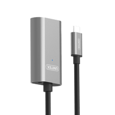 UNITEK 5m USB 3.1 USB-C Active Extension Cable. USB-C Male to USB-A Female. Connect Device to Device. Data Transfer Speed up to 5Gbps. Plug & Play. *Power Adaptor not Included CDU304A
