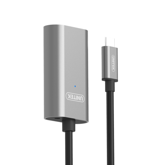 UNITEK 5m USB 3.1 USB-C Active Extension Cable. USB-C Male to USB-A Female. Connect Device to Device. Data Transfer Speed up to 5Gbps. Plug & Play. *Power Adaptor not Included CDU304A