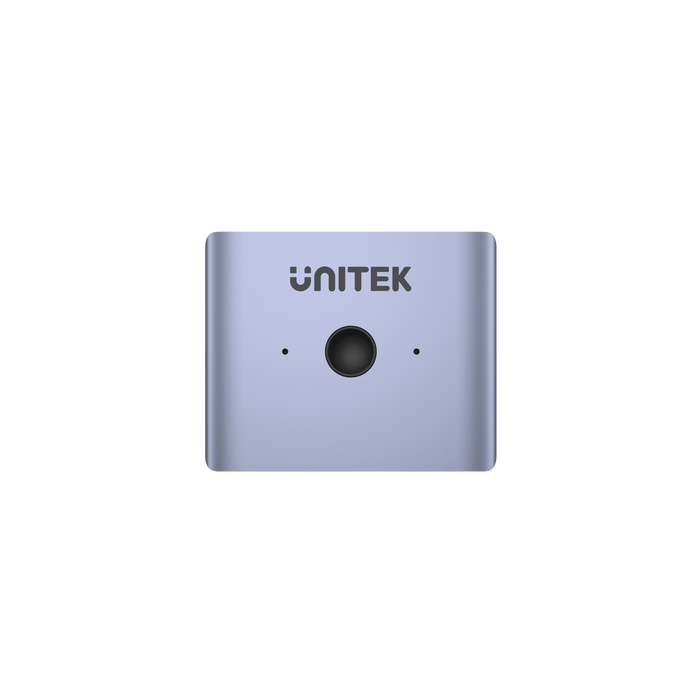 UNITEK 8K DisplayPort 1.4 Bi- DirectioSwitch with 2-In-1-Out or 1-in-2-Out. Connnect 2 Devices to 1 Display or Visa Veras. Supports Res up to 8K@60Hz. Easy One-switch Button. Space Grey Colour. CDV1609A