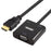 Unitek HDMI to VGA Converter with Audio, 17cm, Max Full HD 1080p, Supports 3D, 24K Gold-Plated Connector CDY-6333