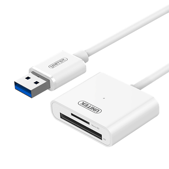 Unitek USB 3.0 SD & Micro SD Card Reader, Read & Write 2 Cards Simultaneously CDY-9321