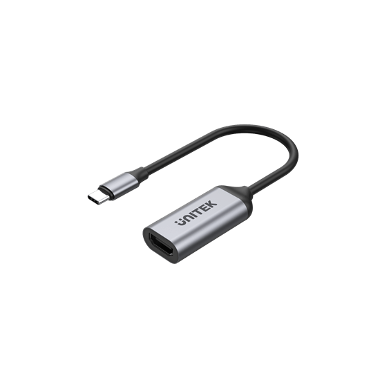 UNITEK USB-C to HDMI 4K Adapter. Stream with HDCP2.3, Supports a Wide Range of Devices Including USB-C-Enabled Mac, iPad. XPS, Surface. & Much More. Plug & Play. Space Grey Colour CDV1420A