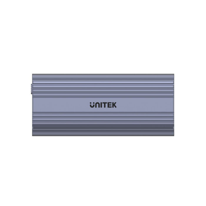 UNITEK USB-C to M.2 SSD Enclosure in Alloy Housing. Supports M.2 NVME & SATA SSD for M-Key & B+M-Key for size 2242/2260 /2280. Superior Heat Dissipation. Auto-Sleep Mode. CDS1225A