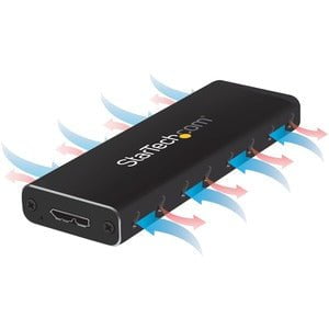 USB 3.0 to M.2 SATA External SSD Enclosure with UASP - USB 3.0 to SATA III M.2 solid state drive enclosure with UAS - Portable M.2 NGFF to USB 3.0 Solid State Drive (SSD) Enclosure IM2879315