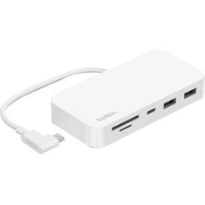 USB-C 6-in-1 Multiport Hub Adapter with Mount, White IM5559089