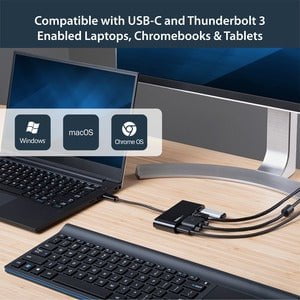 USB C Multiport Adapter - VGA / USB 3.0 / GbE - Power Delivery Charging (60W) - Mac / Windows / Chrome OS - USB C Adapter IM4283766