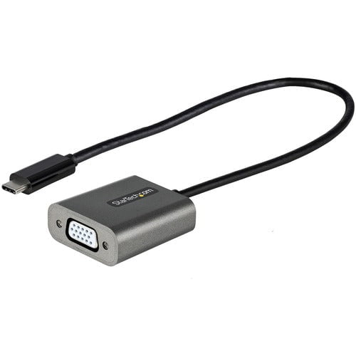 USB C to VGA Adapter - 1080p USB Type-C to VGA Adapter Dongle - USB-C (DP Alt Mode) to VGA Monitor/Display Video Converter - Thunderbolt 3 Compatible - 12IN Long Attached Cable IM5276108