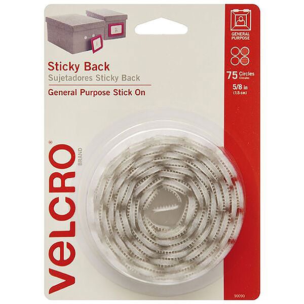 Velcro 16mm White Hook & Loop Dots Pack of 75 AO90090V