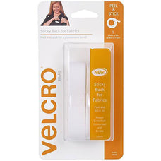 Velcro 19mm x 60cm White Fabric Tape AO91872