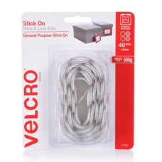 Velcro 22mm Stick On Hook & Loop Dots, Pack of 40, 500g CDVEL25569