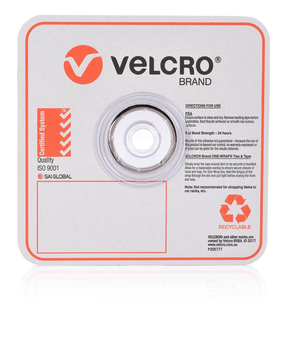 Velcro One-Wrap 12.5mm Continuous 22.8m Roll, Black CDVEL189755