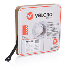 VELCRO One-Wrap 25mm x 300mm Pre-sized Ties. 75 Ties per Roll. Integrated Hook & Loop. Easy Adjustable & Strong. Re-usable. Easy Cable Management. Black Colour CDVEL20016